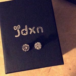 2 gauge CZ Black Stainless Steel Plugs/Tunnels